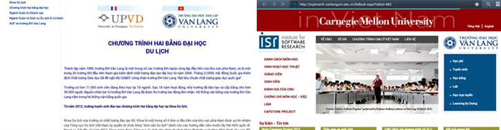 DH van lang giao dien moi trang tuyen sinh 06