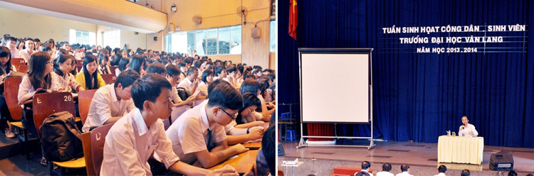 DH van lang khoi dau nam hoc moi 01