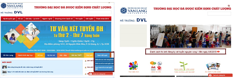 DH van lang web tuyen sinh 01